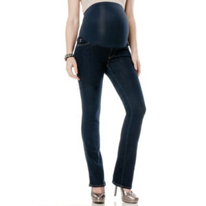 AG Adriano Goldschmied Maternity Full Panel Ballard Slim Bootcut Jeans, Size 27